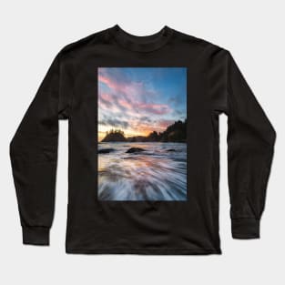 Sunset at a Rocky California Beach Long Sleeve T-Shirt